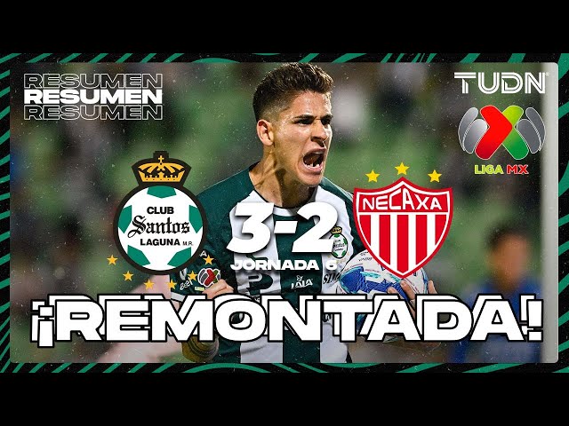 Resumen y goles | Santos 3-2 Necaxa | Liga Mx -AP2024 - J6 | TUDN