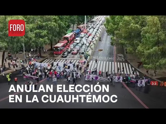 Bloqueo en Paseo de la Reforma por elección en alcaldía Cuauhtémoc - Estrictamente Personal