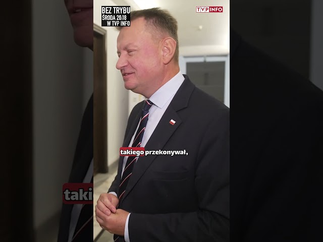 ⁣Błaszczak na prezydenta? „Skąd pani to wie?" #beztrybu #wybory #pis #polityka #shorts #news