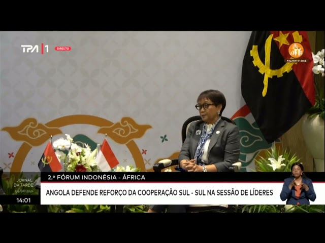 ⁣2. º Fórum Indonésia -  Africa: Angola defende reforço da cooperação Sul- Sul na sessão de lí