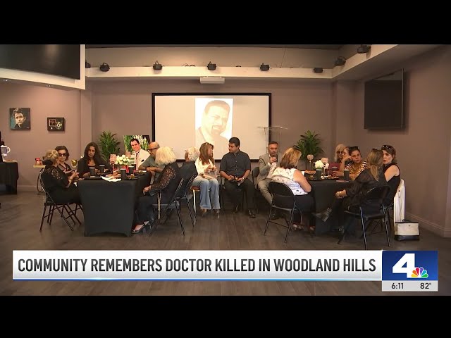 ⁣Community remembers doctor slain in Woodland Hills