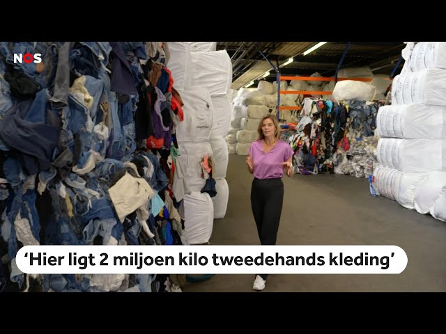 ⁣Markt ingezamelde kleding op zijn gat