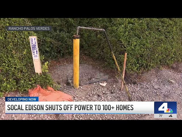 ⁣Rancho Palos Verdes residents frustrated with sudden power shut off