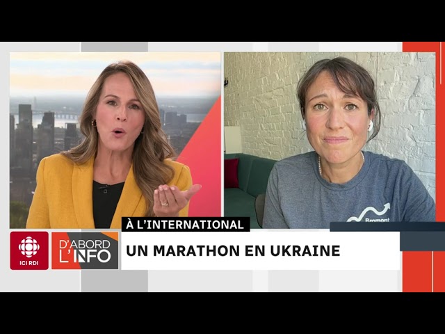 ⁣Courir un marathon pour aider à reconstruire l'Ukraine | D'abord l'info