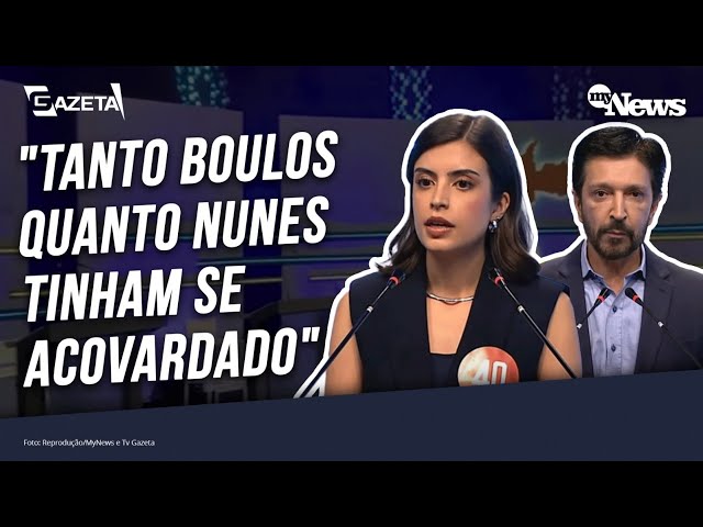 DEBATE: TABATA DIZ QUE BOULOS E NUNES DEMORARAM PARA ACORDAR E FAZ ATAQUES A PREFEITO E MARÇAL