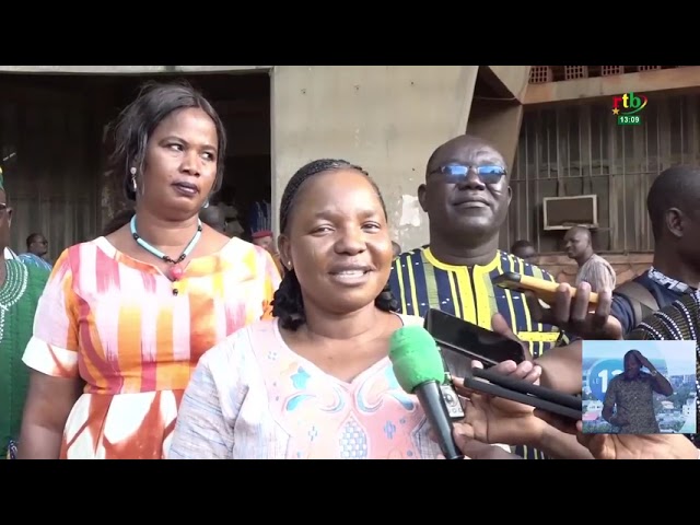 ⁣L'hymne de la victoire a chanté en langue Kassen au bulding Lamizana