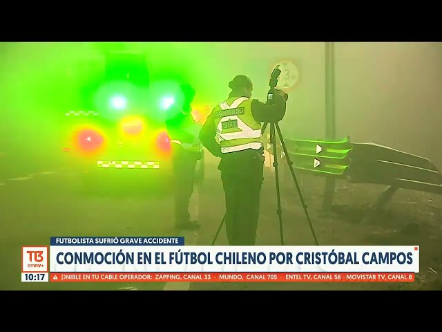 Conmoción en el fútbol por accidente de Cristóbal Campos