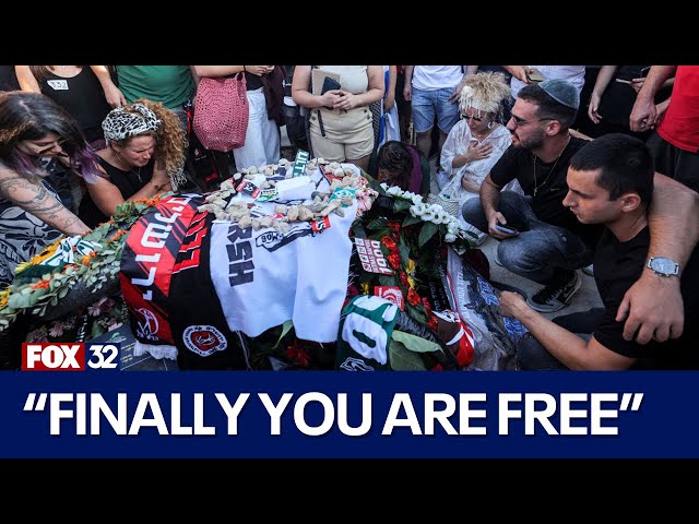 ⁣Thousands gather to remember Hersh Goldberg-Polin, Israeli-American hostage killed by Hamas