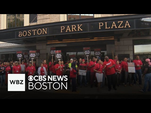 ⁣Boston hotel workers enter day 2 of strike on Labor Day