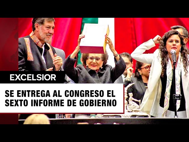 ⁣Alcalde entrega al Congreso el sexto informe de gobierno de López Obrador