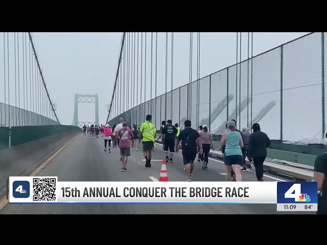 ⁣Runners Conquer the Bridge on Labor Day in San Pedro