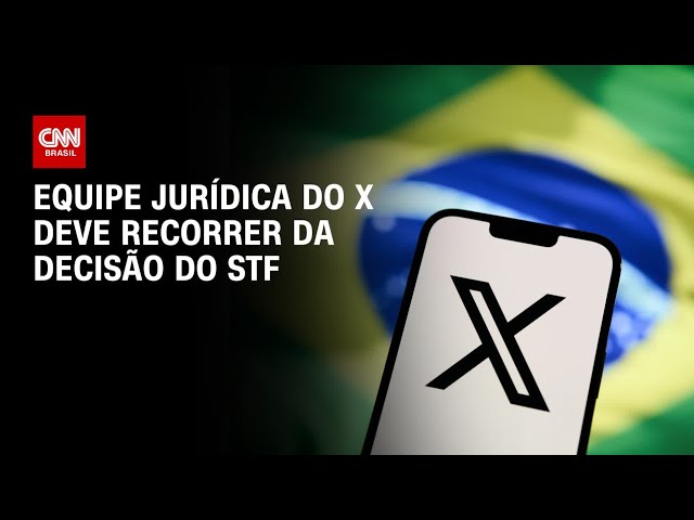 Equipe jurídica do X deve recorrer da decisão do STF | CNN Arena