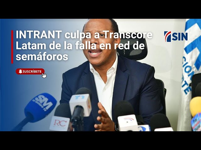 ⁣INTRANT culpa a Transcore Latam de la falla en red de semáforos