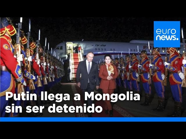 ⁣Putin llega a Mongolia, Estado miembro de la Corte Penal Internacional, sin ser detenido