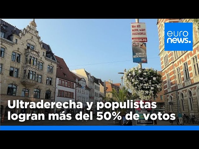 ⁣Ultraderecha y populistas logran más del 50% de votos en las elecciones regionales alemanas