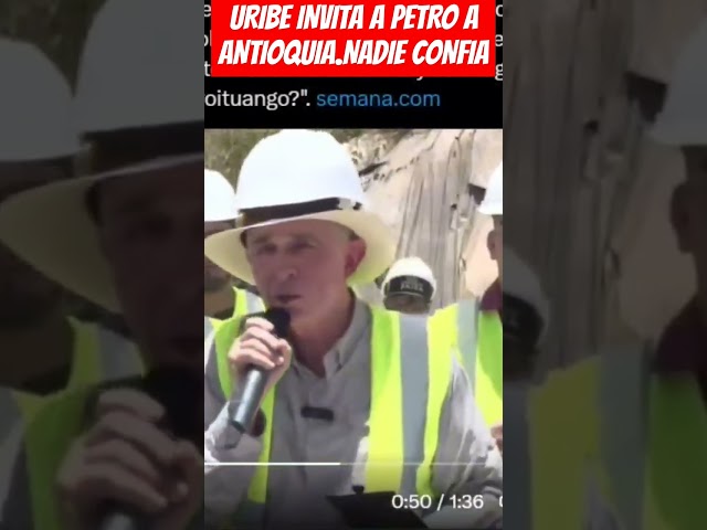 ⁣URIBE INVITA A PETRO A ANTIOQUIA.NADIE CONFIA