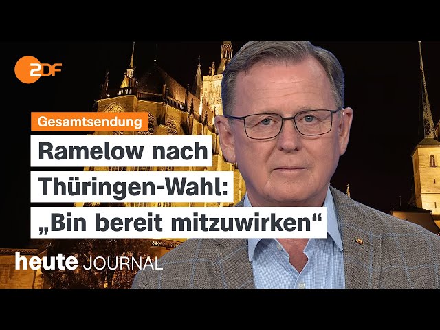 heute journal vom 02.09.2024 Reaktionen zu den Wahlen, schwierige Koalitionsbildung, Sparkurs bei VW