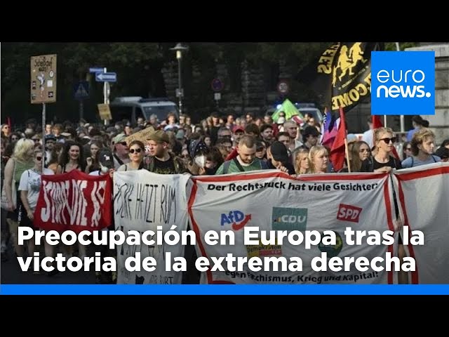 ⁣Preocupación en Europa tras la victoria de la extrema derecha en las elecciones regionales alemanas