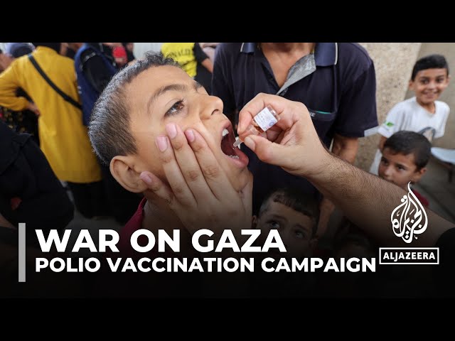 ⁣Polio vaccinations in Gaza: UN rolls out campaign after first case in 25 years