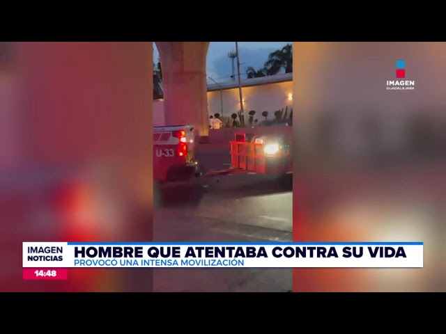 ⁣Intento de suicidio causa movilización vial en Tlaquepaque | Noticias GDL con Fabiola Anaya