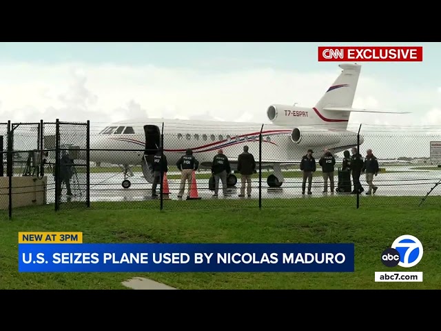 ⁣US government seizes plane used by Venezuelan president, citing sanctions violations