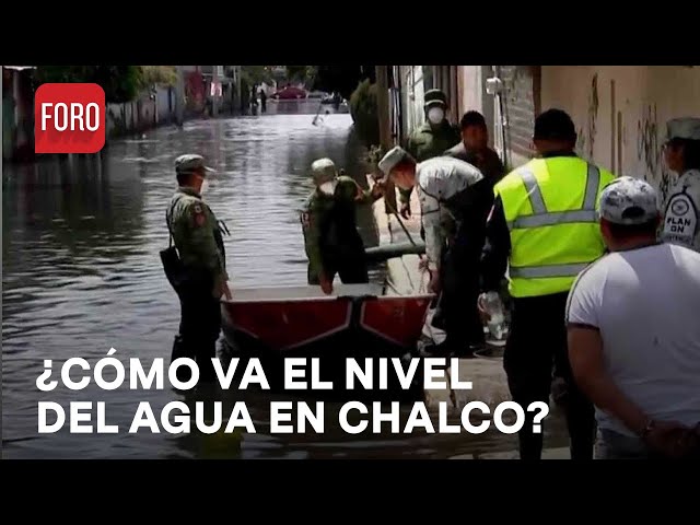 Continúan trabajos para desazolvar calles inundadas en Chalco, a 32 días inundados - Las Noticias