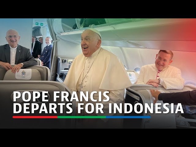 ⁣Pope Francis departs Rome for 12-day tour across Southeast Asia | ABS-CBN News