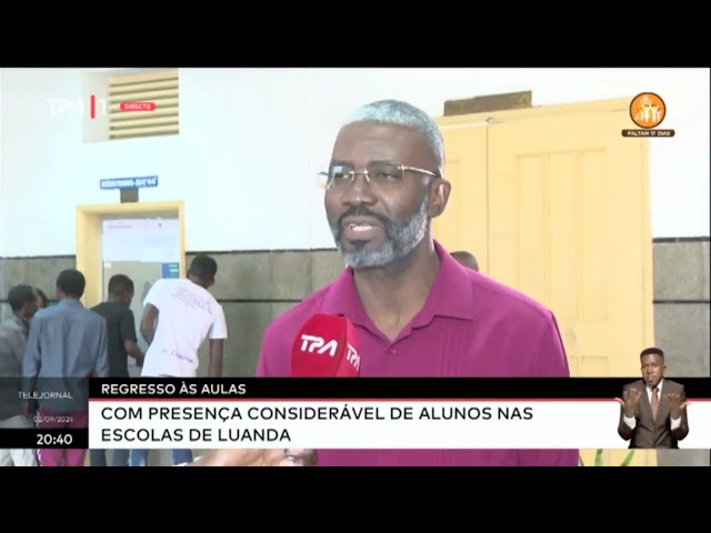 Regresso às Aulas com presença considerável de alunos nas escolas de Luanda