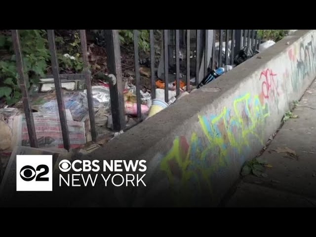 ⁣Queens residents fed up with trash dumped in their neighborhood