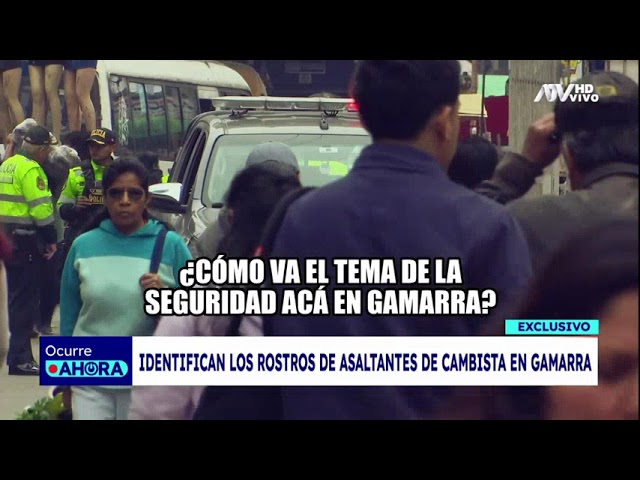 Identifican los rostros de asaltantes de cambista en Gamarra