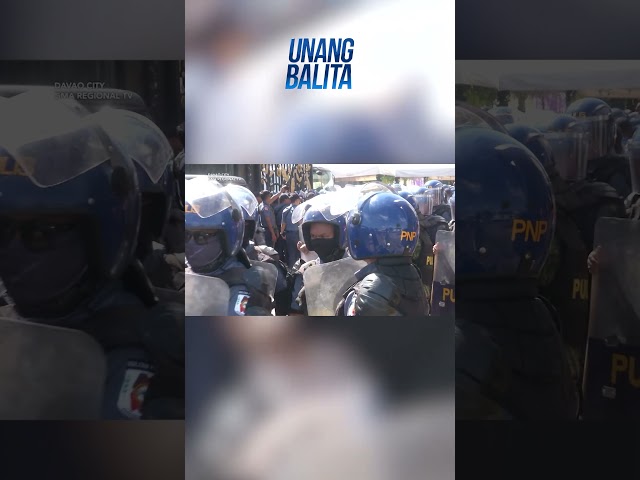 ⁣Pagpapabukas ng PNP sa Emerald gate ng KOJC compound, inalmahan ng mga KOJC.. #shorts | Unang Balita