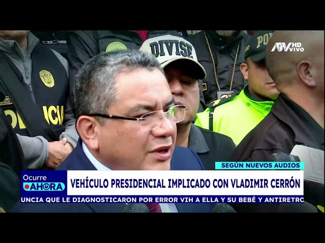 ⁣Vehículo presidencial implicado en fuga de Vladimir Cerrón, según nuevo audio