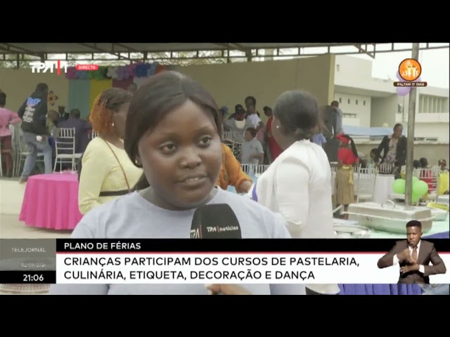 Plano de Férias - Crianças participam dos cursos de pastelaria, Culinária, Etiqueta, Decoração