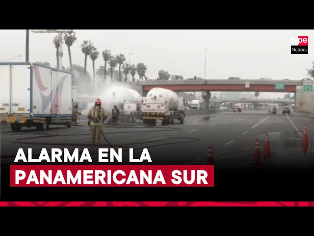 San Borja: fuga de gas de camión cisterna provocó gestión vehicular