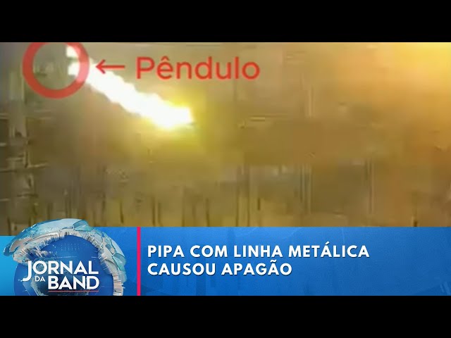 ⁣Pipa causou apagão de duas horas e meia em São Paulo | Jornal da Band