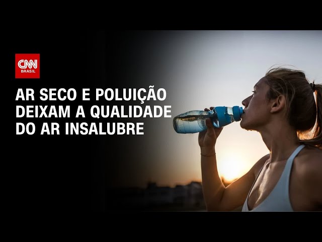 ⁣Ar seco e poluição deixam a qualidade do ar insalubre | CNN PRIME TIME