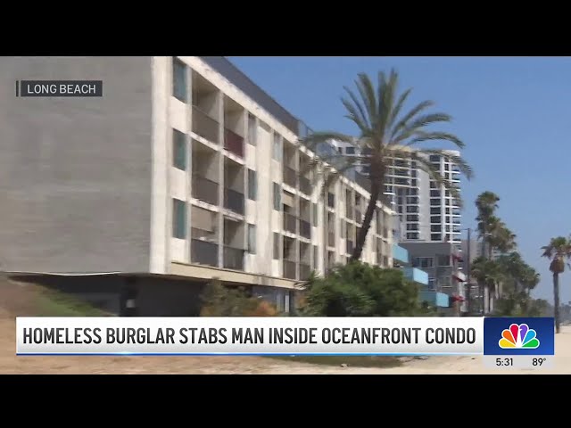 ⁣Homeless man accused of stabbing man in Long Beach condo