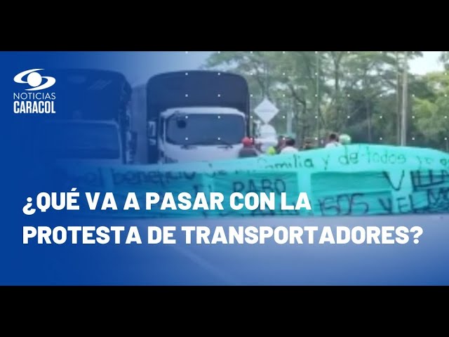 ⁣Así se desarrolló la jornada del paro camionero que colapsó la movilidad en Bogotá y otras regiones