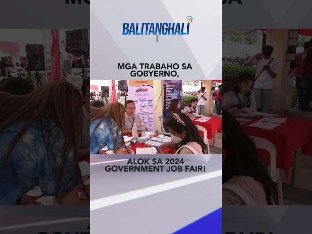 ⁣Mga trabaho sa gobyerno, alok ng CSC sa 2024 Government Job Fair #shorts | Balitanghali