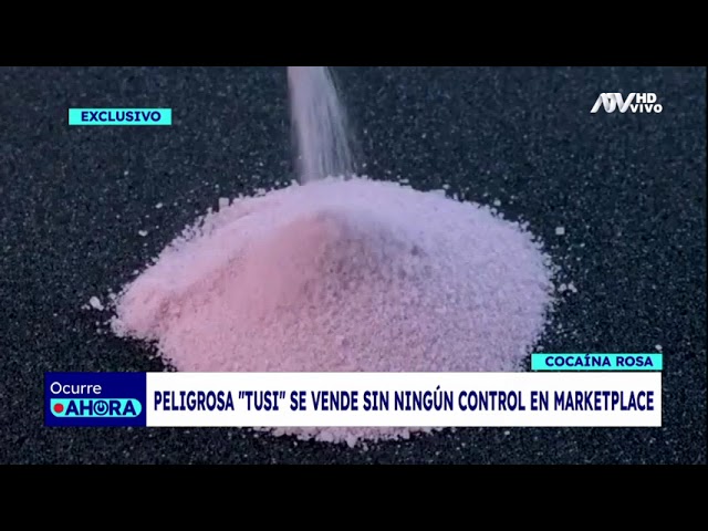 ⁣¡Exclusivo! "Tusi", la cocaína rosa que se vende sin control alguno en marketplace