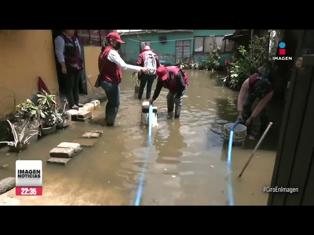 ⁣Chalco suma 31 días bajo el agua; la noche del domingo volvió a llover