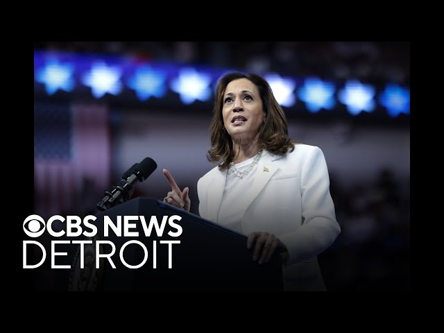 ⁣Kamala Harris speaking with union leaders in Detroit