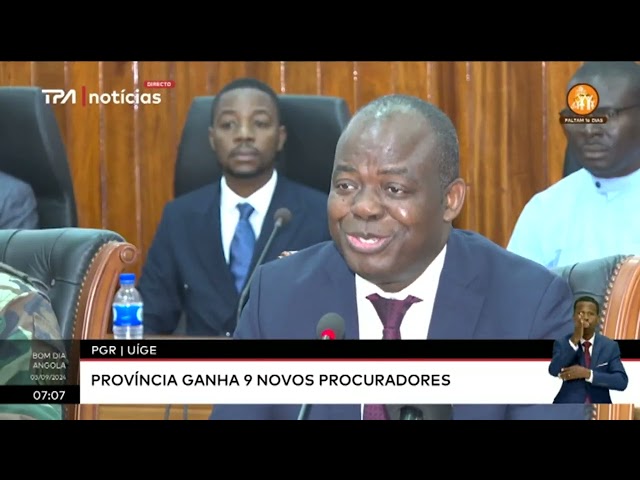 PGR / Uíge - Província ganha 9 novos procuradores