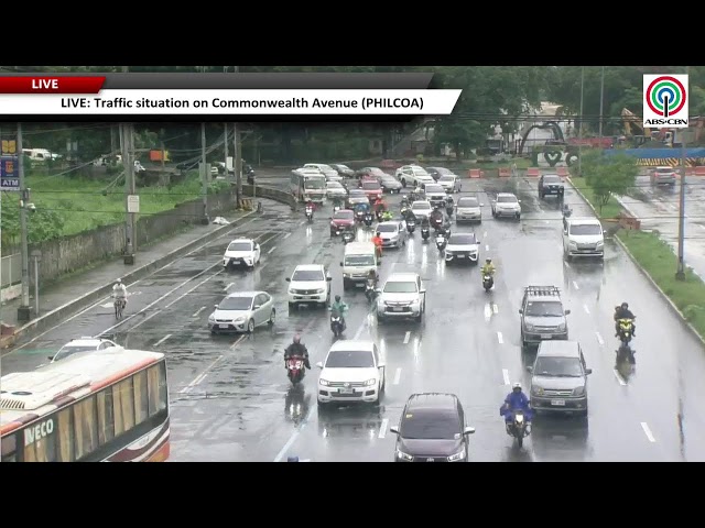 ⁣LIVE: Traffic situation on Commonwealth Avenue (PHILCOA)