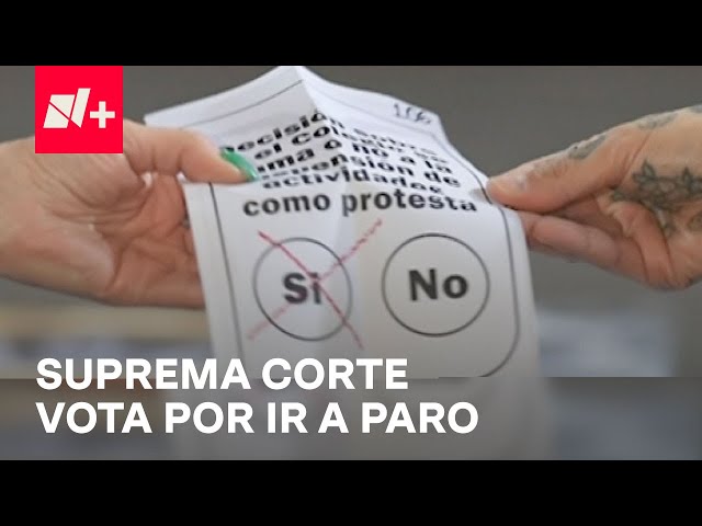 Reforma Judicial: Trabajadores de la SCJN aprueban ir a paro - En Punto