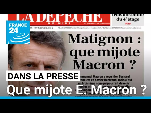 ⁣Matignon : que mijote Emmanuel Macron ? • FRANCE 24