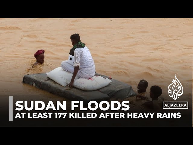 ⁣Sudan floods: At least 177 killed after heavy rains