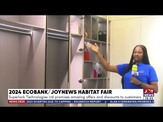 ⁣JoyNews Habitat Fair: Superlock Tech Ltd promises amazing offers and discounts to customers