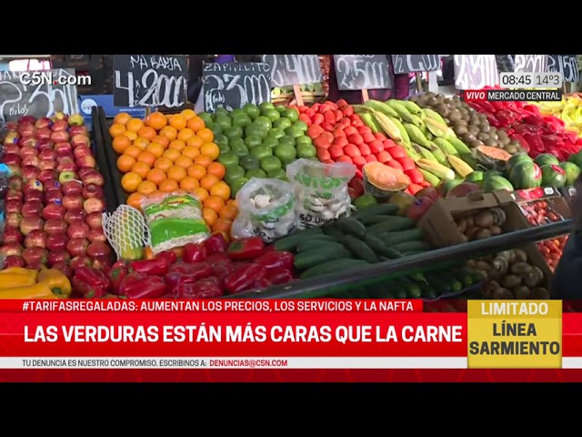 ⁣LAS VERDURAS ESTÁN MÁS CARAS que la CARNE: LOS PRECIOS en el MERCADO CENTRAL