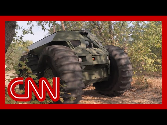 ⁣Ukrainians are racing to build unmanned war machines to counter Russian manpower